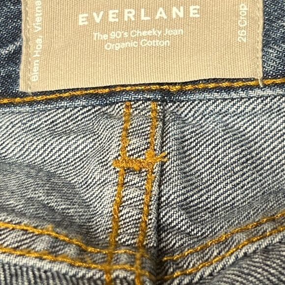 New Everlane 90’s Cheeky Crop Jeans Sz 26 - Picture 5 of 8